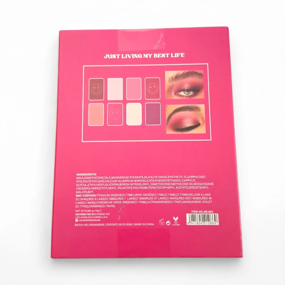 Romantic Beauty- Just Living My Best Life Eye Shadow Palette - Matte & Shimmer